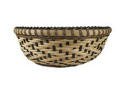 "Tempest" - Basket Weaving Pattern - Round Table Basket / Wood Base