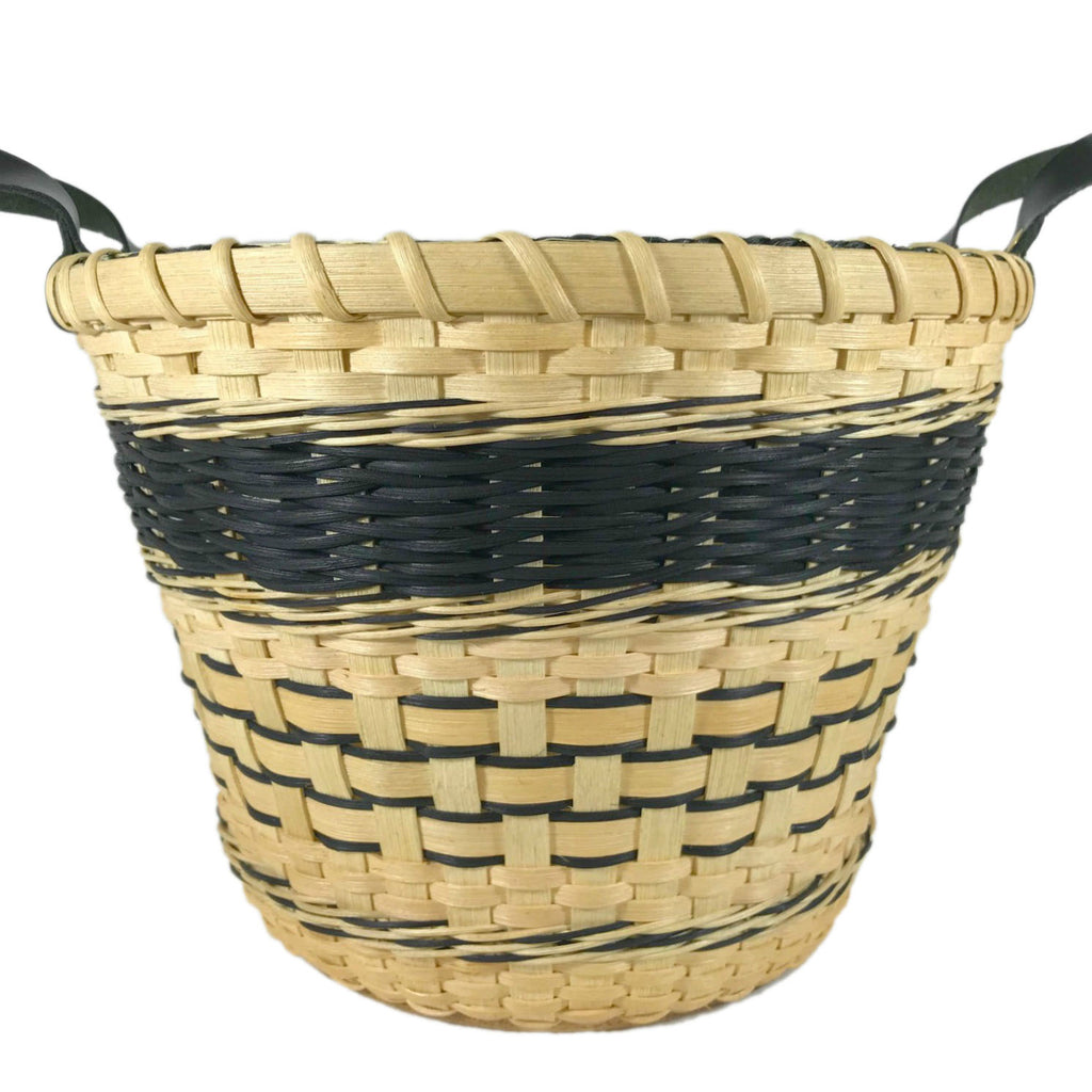 "Raven" - Basket Weaving Pattern - Bucket Basket with Three Strand Braid