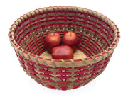 "Cynthia" - Basket Weaving Pattern - Table Basket with Twined Accent