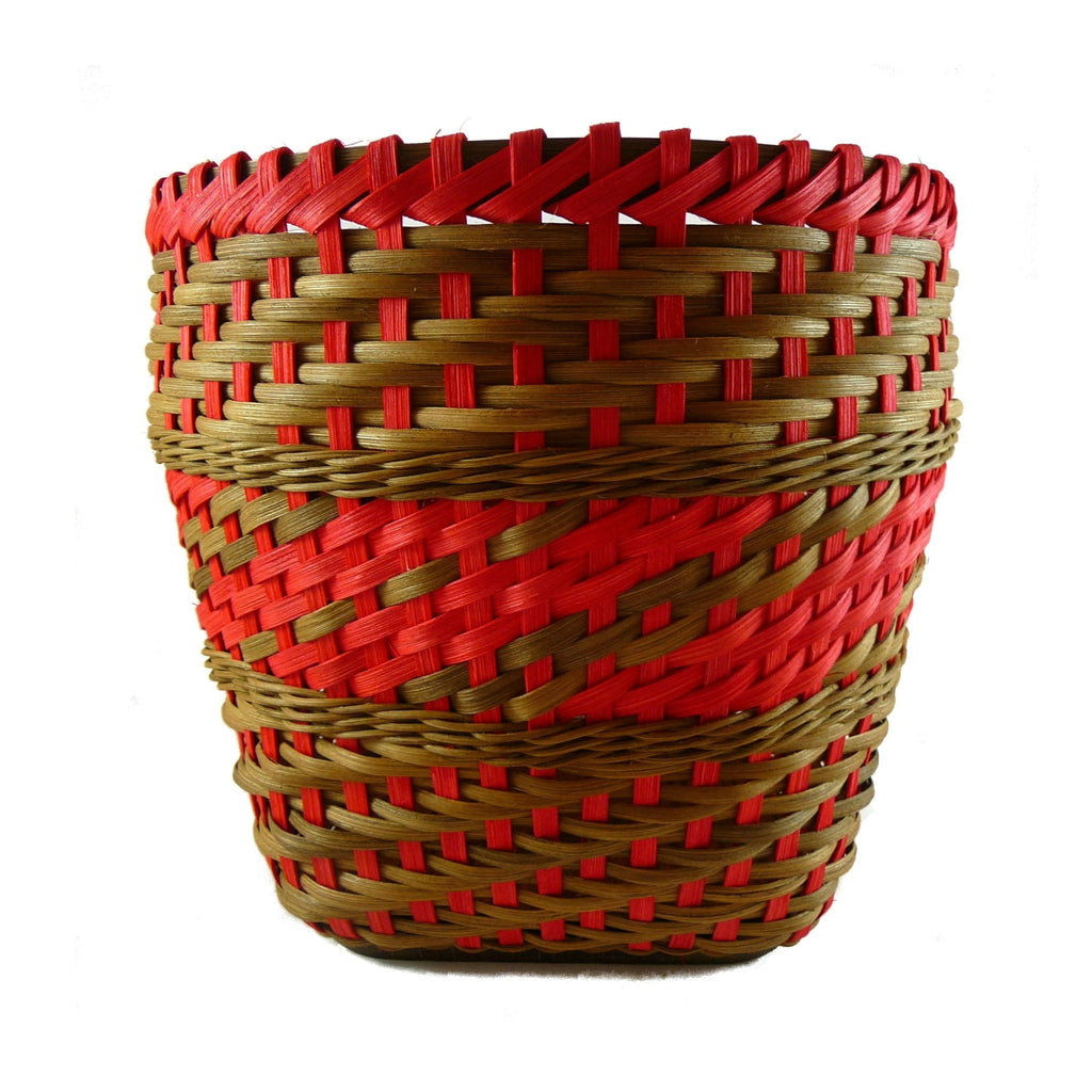 "Jagoda" - Basket Weaving Pattern - Twill Weave with Randing and Match Stick Rim