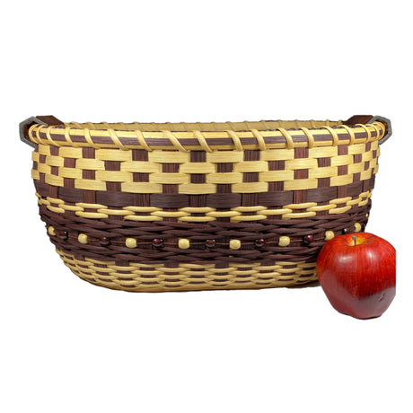 "Hazel" - Basket Weaving Pattern - Gathering Basket with Pottery Handles
