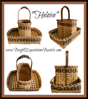 "Heloise" - Basket Weaving Pattern - Coffee or Wine Tote