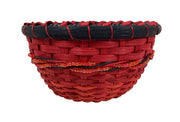 "Kira" - Basket Weaving Pattern - Bead Accented Table Basket