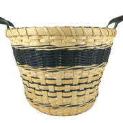 "Raven" - Basket Weaving Pattern - Bucket Basket with Three Strand Braid
