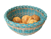 "Skylar" - Basket Weaving Pattern - Table Basket with Twined Accent