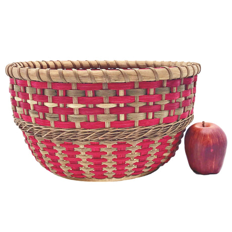 "Cynthia" - Basket Weaving Pattern - Table Basket with Twined Accent